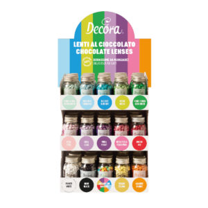 Mini lenti al cioccolato decora