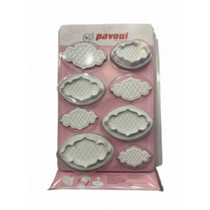 Kit 8 stampini ad espulsione Barocco - Pavoni